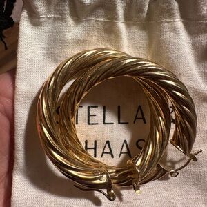 Stella Haas Gold Hoop Earrings